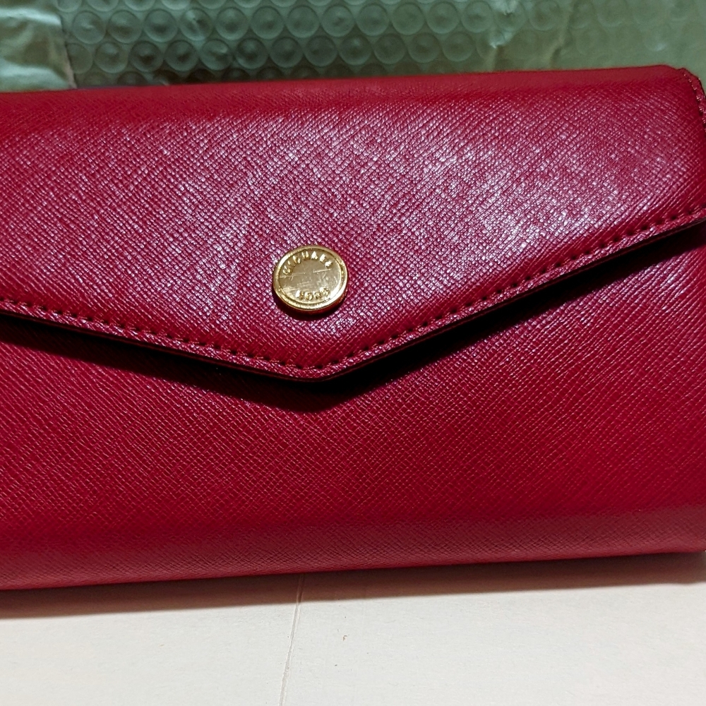 Michael Kors Red leather phone case wallet